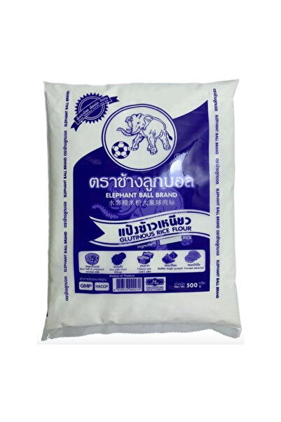 Elephant Ball Yapışkan Pirinç Unu 500gr. Glutinous Sticky Sweet Rice Flour