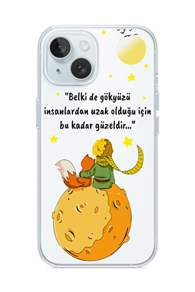 3GEN CASE İphone 13-İphone 14 Uyumlu Desenli Şeffaf Silikon Kılıf