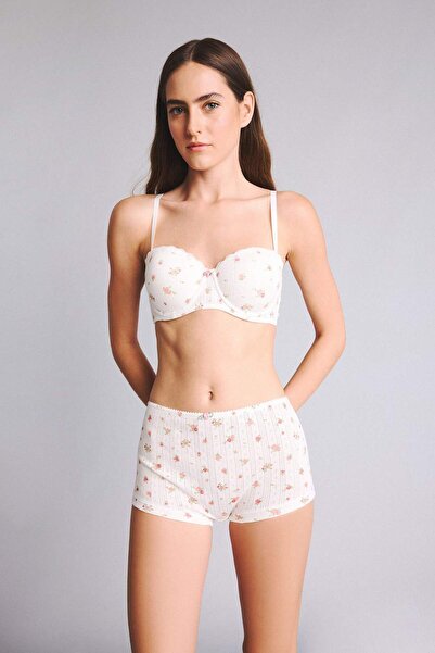 DeFacto Boxer din bumbac cu șireturi florale G2630AX26SP