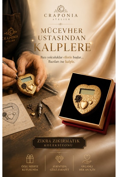 Craponia ZİKRA - Eleganța Zikrinului Design special realizat manual Zikirmati...
