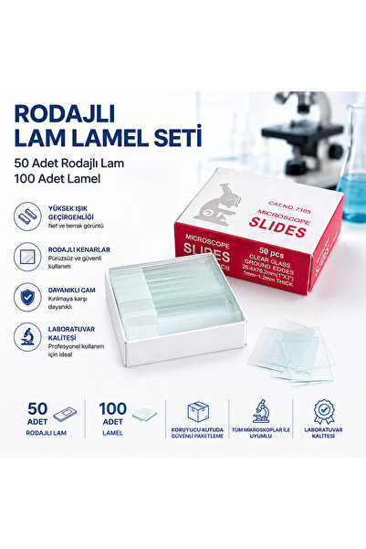 Labolist Rodajlı Lam Lamel Seti - 50 Adet Rodajlı Lam 100 Adet Lamel
