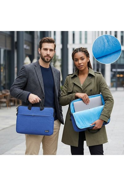 Mcstorey 12 Inch Tablet and Mini Laptop Bag 360 °   Protective Plush Lined Shoulder Strap Hand Carrying Case 32.5X2