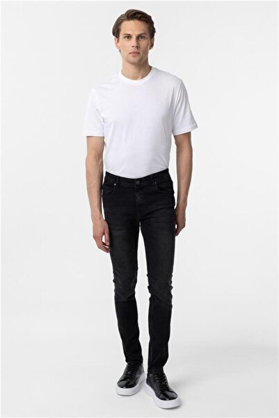 SÜVARİ Siyah Süper Slim Düz Pantolon