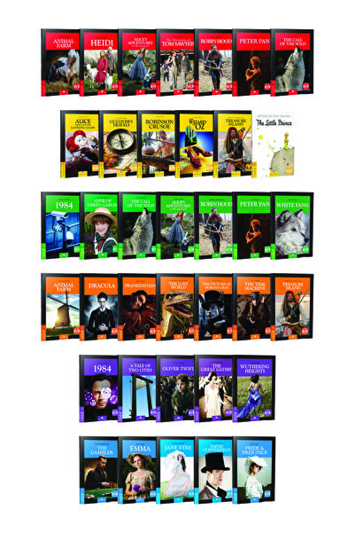 MK Publications Ingilizce Hikaye Seti Stage 1,2,3,4,5,6 (37 Kitap) + Ses Dosy...