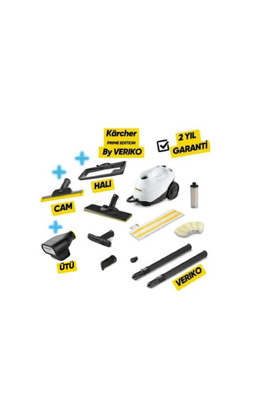 Karcher SC 3 EasyFix Premium Edition + Cam Aparatı +Halı Aparatı+Ütü