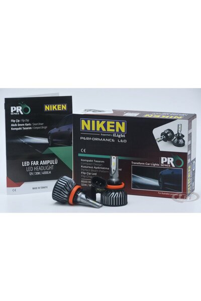 Niken H11 Led Xenon Far Ampul Şimşek Etki Pro Serisi