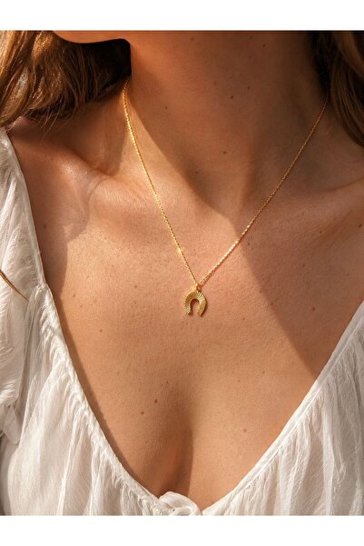sirius jewelry 925 Gümüş | Kristal Kesim Şans Nalı Kolye