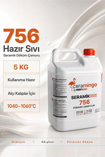 Ref-San 756 Hazır Sıvı Seramik Döküm Çamuru - 5 Kg