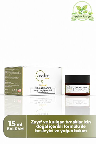 Ervalinn Doğal Tırnak Balsamı Besleyici Onarıcı Güçlendirici 15 ml Dudak Bals...