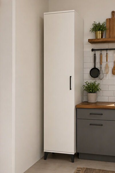 Dienni Hyperion 5 Raflı Çok Amaçlı Dolap Banyo Mutfak Kiler Dolabı 44x44x195 ...