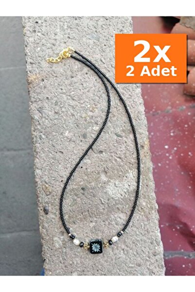 Bozhi Necklace Glass Beads Minimal Elegance