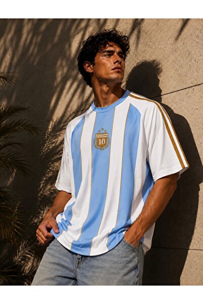 KUN SPORTSWEAR Αργεντινή βίντατζ ρετρό νοσταλγικό μπλουζάκι oversized