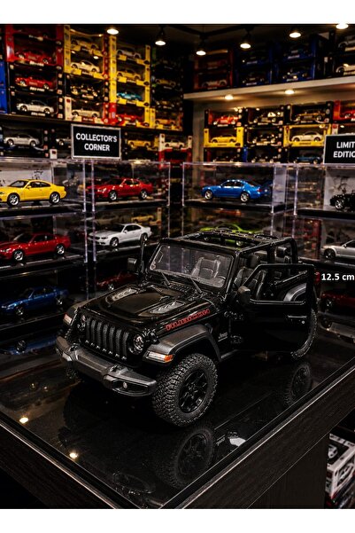 OYUNCAKSAHİLİ Jeep Wrangler Rubicon Metal Koleksiyon Model Jip Kapıları Açılı...