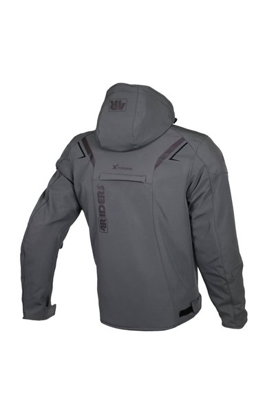 4Riders Rex Pro Korumalı Softshell Motosiklet Montu Gri