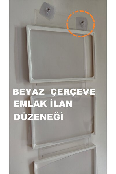 ETİKETLİK FİYATLIK 712-VİDALI EMLAK VİTRİN STAND - 12 ADET - İLAN KAĞITLI , K...