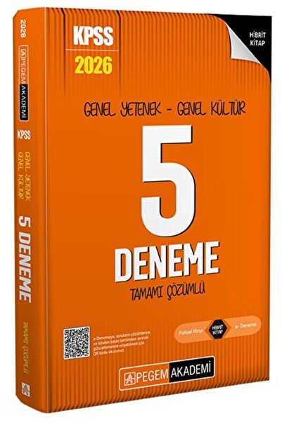 Pegem Akademi Yayıncılık Pegem 2026 KPSS Genel Yetenek Genel Kültür 5 Deneme ...