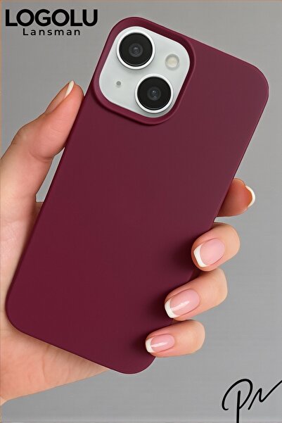 ProNorth IPhone 15 Uyumlu Kılıf Logolu Lansman Soft Yumuşak Içi Kadife Siliko...