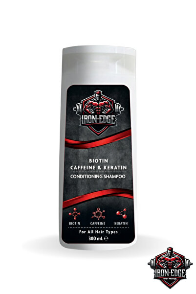 IRON EDGE Shampoo Keratin -Caffeine-Biotin 300ml