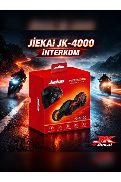 JİEKAİ Jiekai Jk4000 Intercom Motosiklet Kask Kulaklık Interkom Tüm Kasklara ...