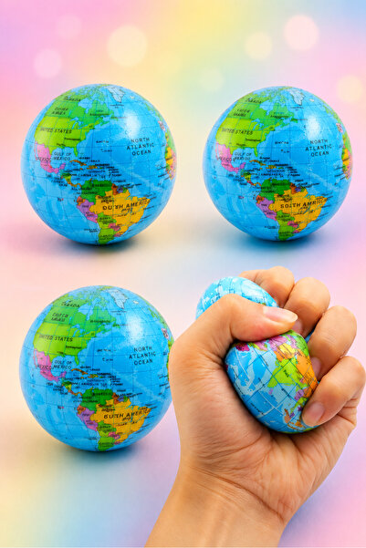World Stress Ball Squeeze Sponge Ball Wrist Exercise Anti Stress Toy Therapy 1pc