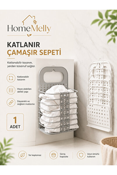 btm home Coș organizator pliabil din plastic multifuncțional – Organizator pe...