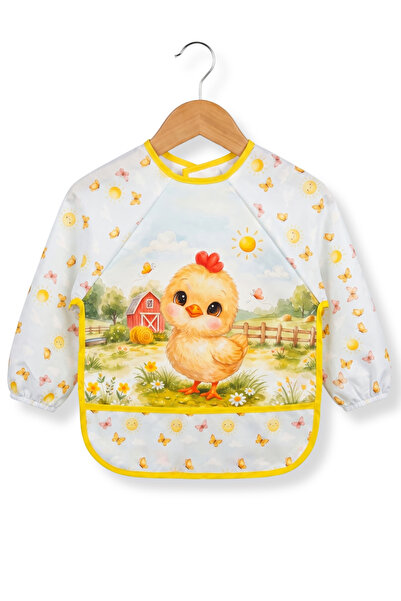 Bebechi Liquid-Proof Little Duck Patterned Baby Food Bib