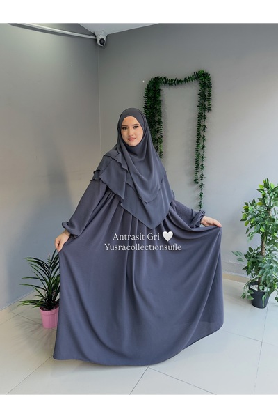Yüsra Collection طقم فستان وأكمام قصيرة من أيروبين مكون من قطعتين