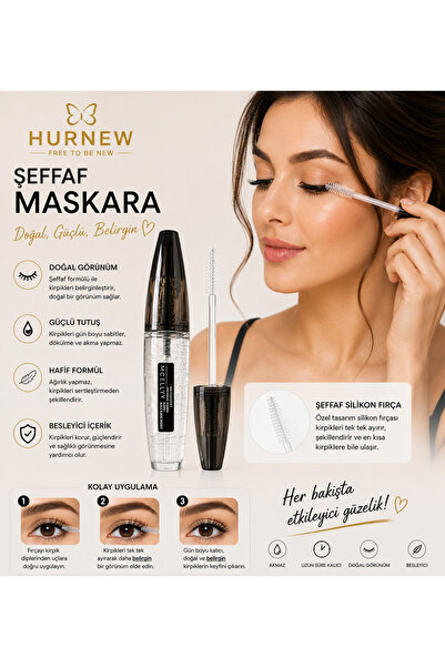 NEW HÜRNEW şeffaf maskara