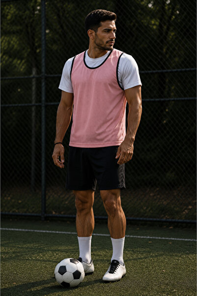 Campo Lüks Antrenman Yeleği Pembe - Halı Saha Bip Yeleği (6'lı Set)