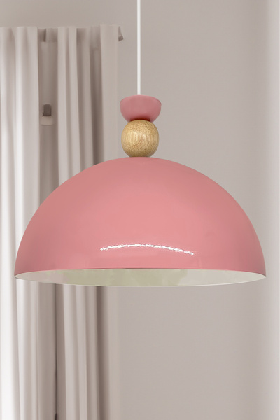 Bamyum Yimpi Pembe Metal Tekli Sarkıt Avize E27 30 cm