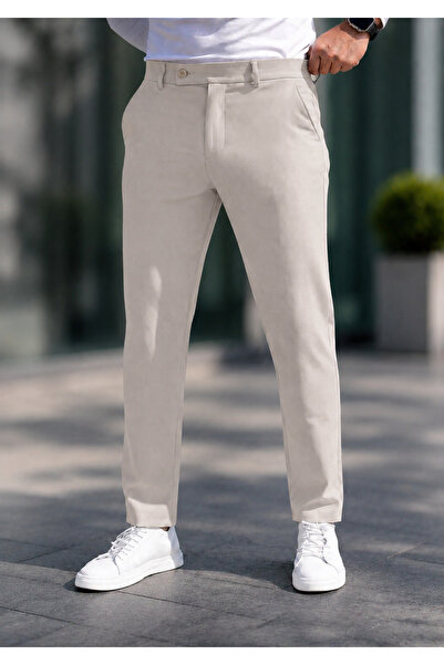 DOPPİO'N DENİM Pánske Slim Fit flexibilné nohavice z lycry