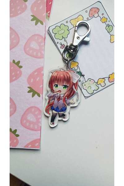 Atölye Moonlit Doki Doki Literature Club Monika Anahtarlık DDLC Çanta Süsü