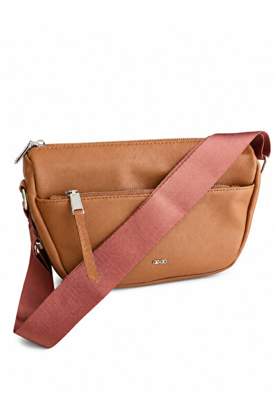 JUST WOMAN Women's Casual Brown Shoulder Adjustable Strap Crossbody Soft Text...