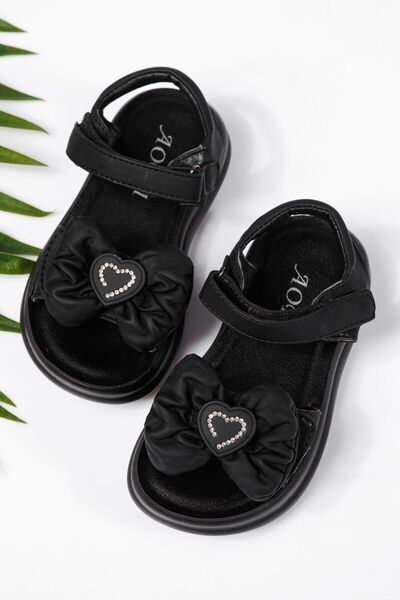 Zaira Sandale fete negre din piele ecologica Aurora #22206 - 29