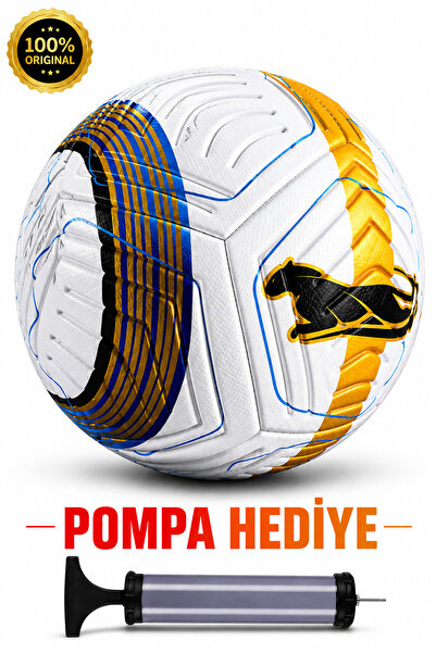 İMVULA Futbol Topu Premıum Renkli Pompa Hediyeli Çim ve Beton Zemin