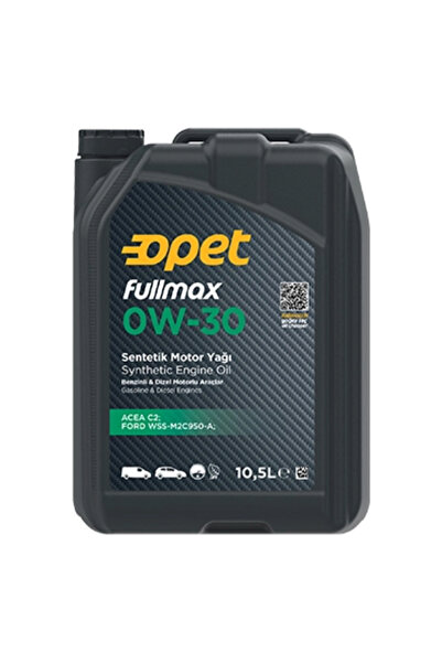 opet Fullmax 0w-30 10,5 Lt - Dizel Ve Benzinli Sentetik Motor Yağı