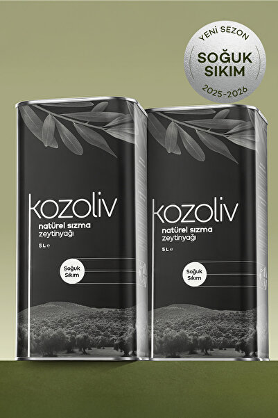 kozoliv Soğuk Sıkım Natürel Sızma Zeytinyağı 2'li 5 LT