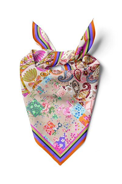 Modabutik Violla F104 OTANTIK PATCHWORK BANDANA DG11982