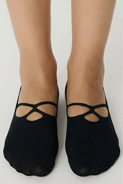Cottonhill Premium - Black Standard Size Ballerina Socks