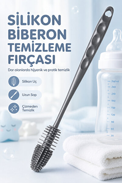 Beatitude Biberon Temizleme Fırçası Bardak Tabak Cam Şişe Yıkama Fırçası Term...