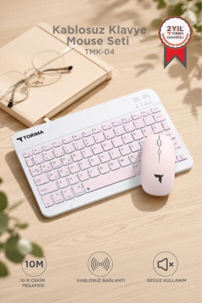 Torima Kablosuz Klavye Mouse Seti TMK04 Pembe