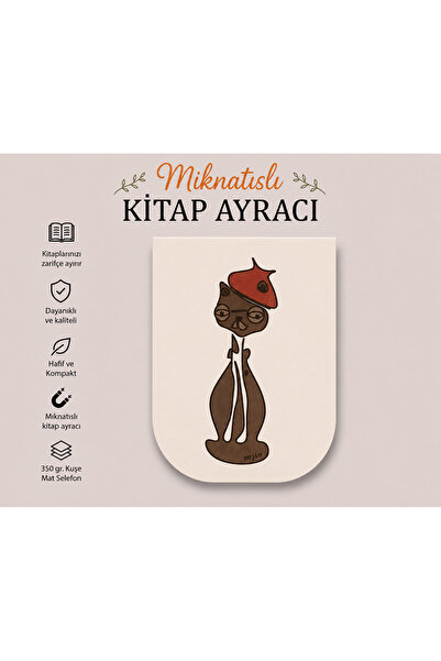 Pagos Yayınları Mıknatıslı Kitap Ayracı (4X6 cm / 350 gr. Kuşe Mat Selefon)