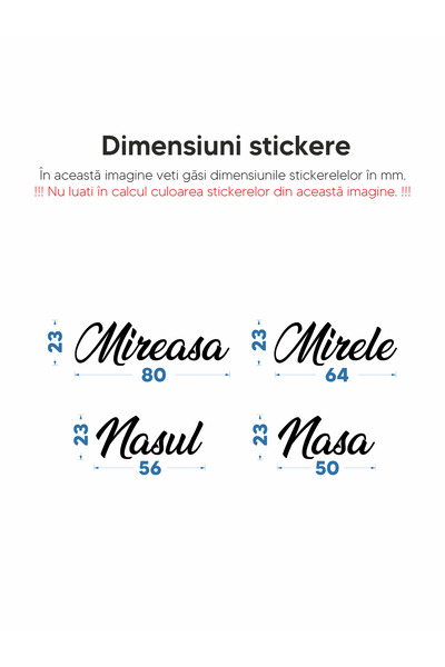 Cratoo Set 4 Stickere Auriu Crom pentru Pahare Nunta: Mirele, Mireasa, Nasul, Nasa. 8cm. Folie de transfer inclusa.
