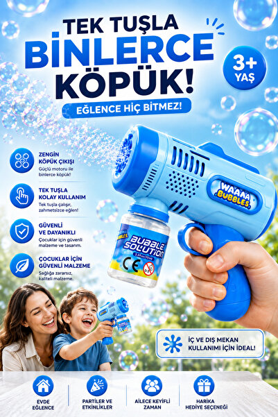GenelTedarik Köpüklü baloncuklu ve ışıklı otomatik tabanca