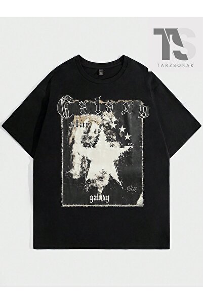 Street Life Men's Letter & Star Graphic T-Shirt