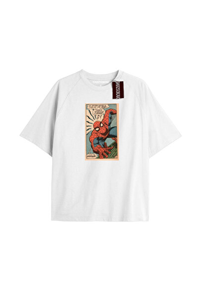 TIMESWASTINGIRL Tricou Spider-Man cu imprimeu de ziar Model No Way Home