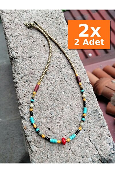 Bozhi Necklace Glass Beads Business Woman Style