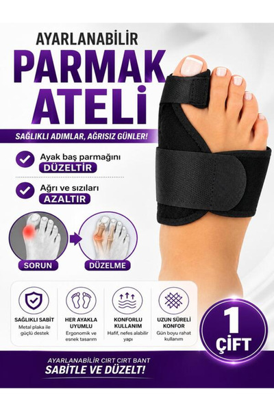 Ankaflex 1 Çift Ayak Baş Parmak Kemik Çıkıntısı Için Aparat Ayak Parmağı Buny...
