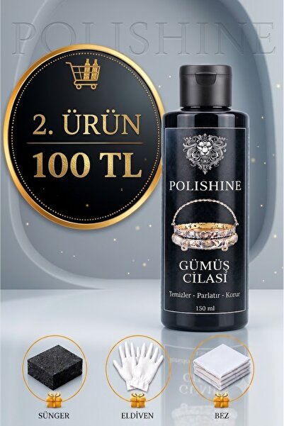 POLİSHİNE Gümüş Temizleyici ve Parlatma Cilası 150ml