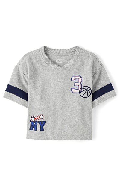The Children's Place Baby And Toddler Boys Embroidered Varsity Relaxed Footba...